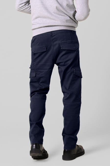 Mens Navy Utility Cargo Trouser