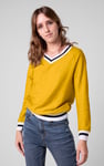 Womens V-Neck Herringbone effect sweatshirts