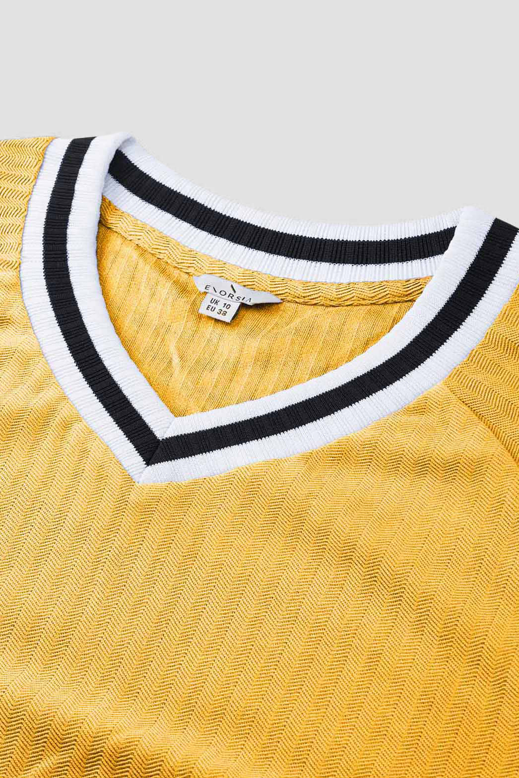 Womens V-Neck Herringbone effect sweatshirts