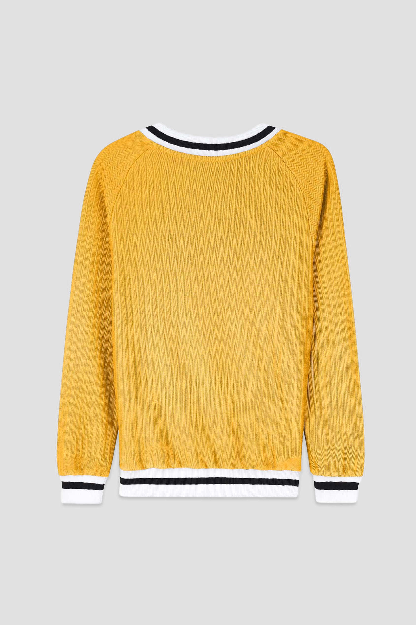 Womens V-Neck Herringbone effect sweatshirts