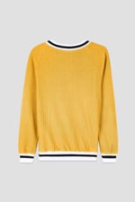 Womens V-Neck Herringbone effect sweatshirts