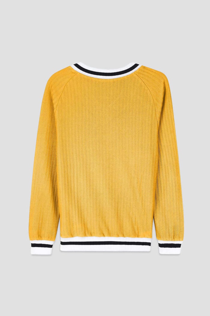 Womens V-Neck Herringbone effect sweatshirts