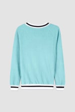 Womens V-Neck Herringbone effect sweatshirts