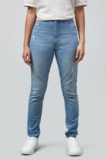 High Waist Regular Length Distressed Jeans