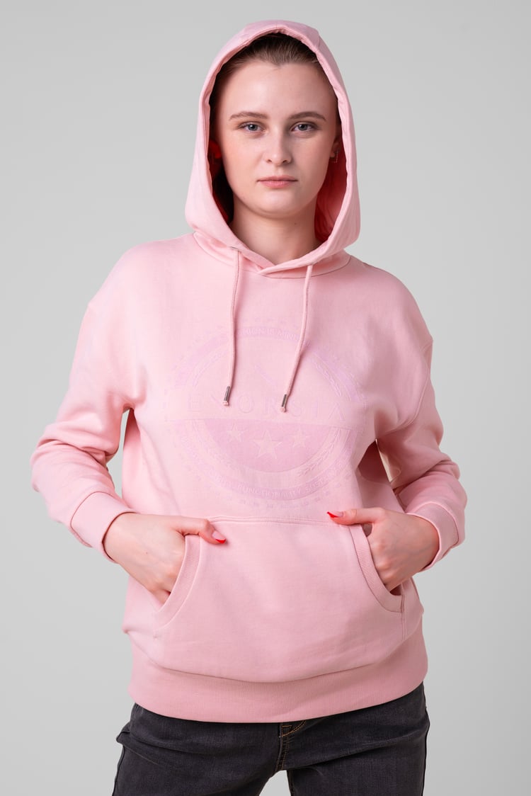 Women Drop Shoulder Printed Hoodie