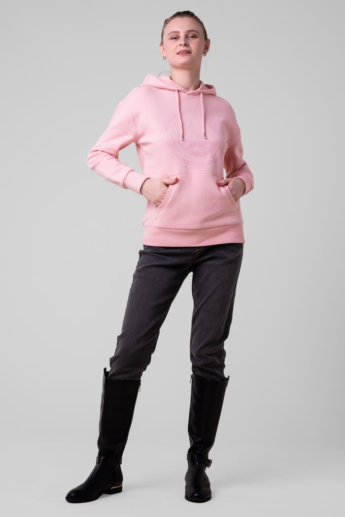 Women Drop Shoulder Printed Hoodie