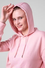 Women Drop Shoulder Printed Hoodie