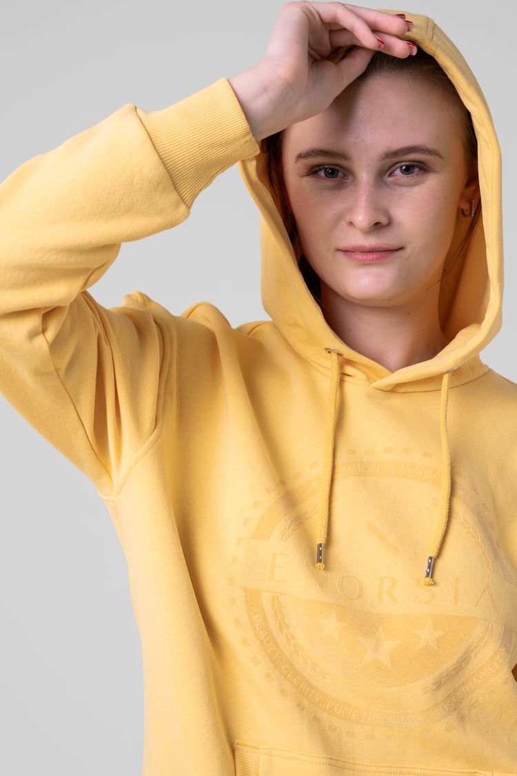 Women Drop Shoulder Printed Hoodie