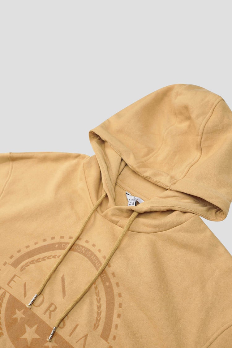 Women Drop Shoulder Printed Hoodie