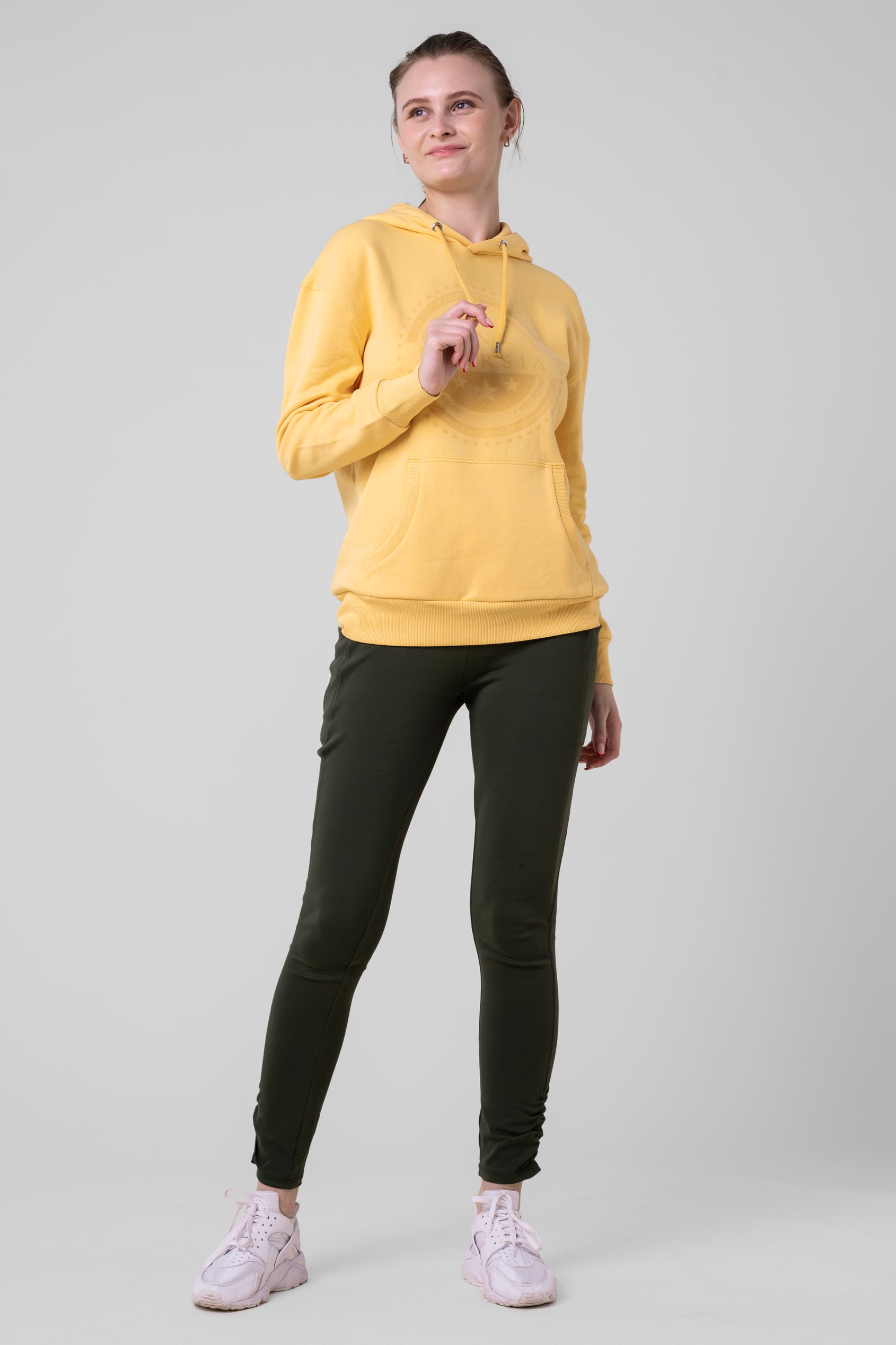 Women Drop Shoulder Printed Hoodie