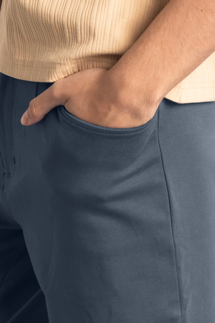 Slim Fit Smart Jersey Trouser