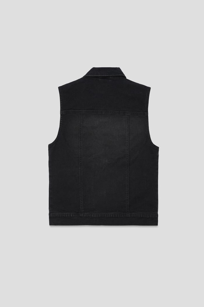 Womens Black Classic Denim Jacket