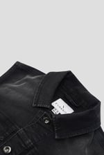 Womens Black Classic Denim Jacket