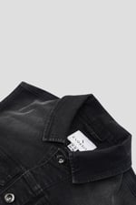 Womens Black Classic Denim Jacket