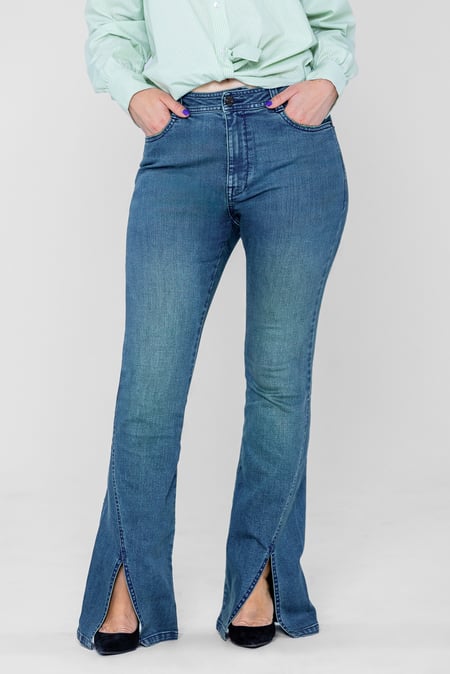 Light Blue Enorsia Authentic Bell Bottom Jeans