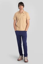 Slim Fit Smart Jersey Trouser