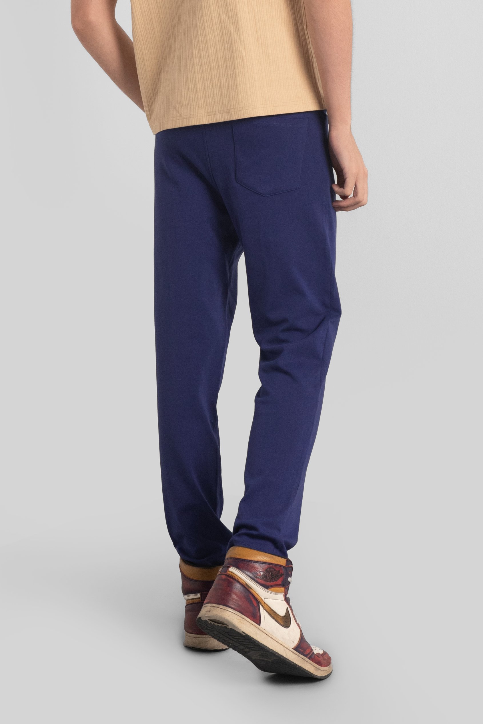 Slim Fit Smart Jersey Trouser