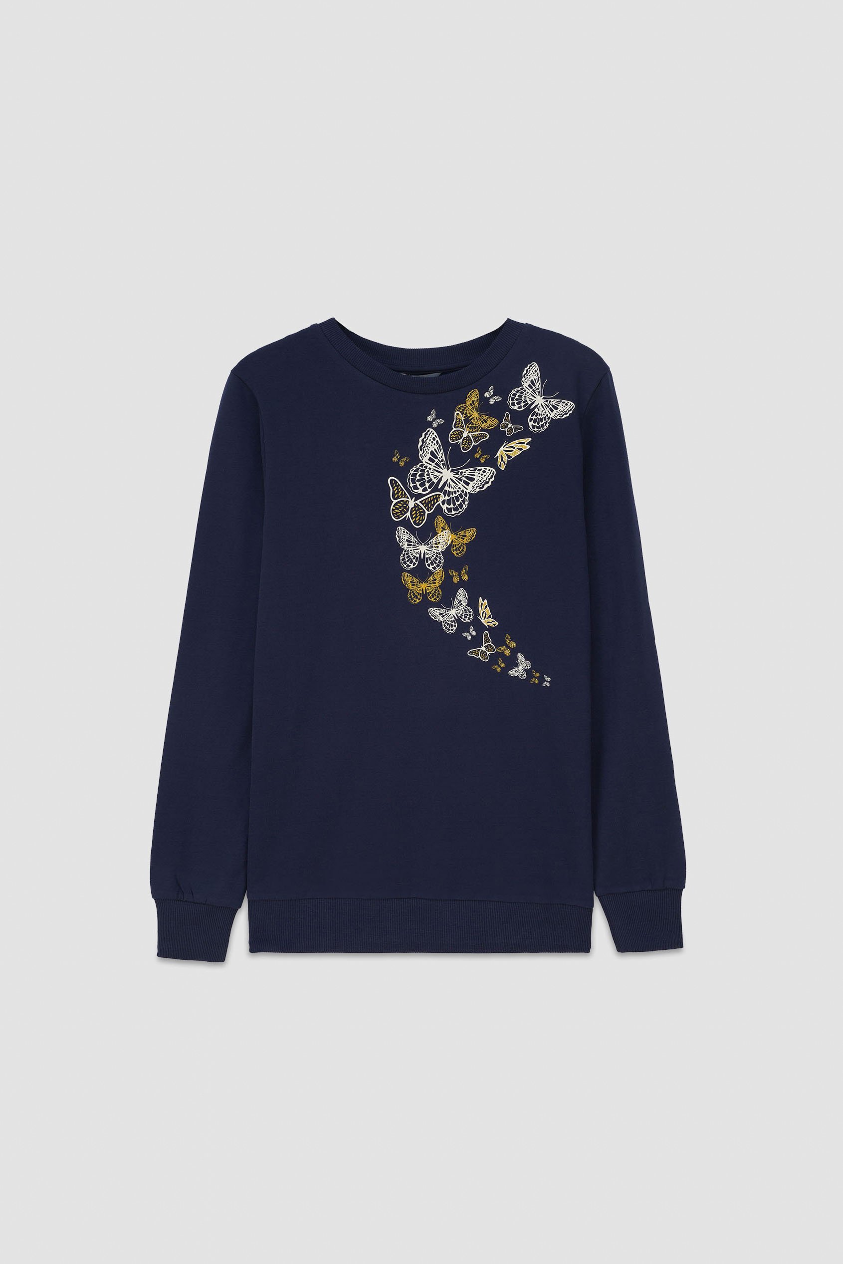 Womens Butterfly Print Sweatshirt