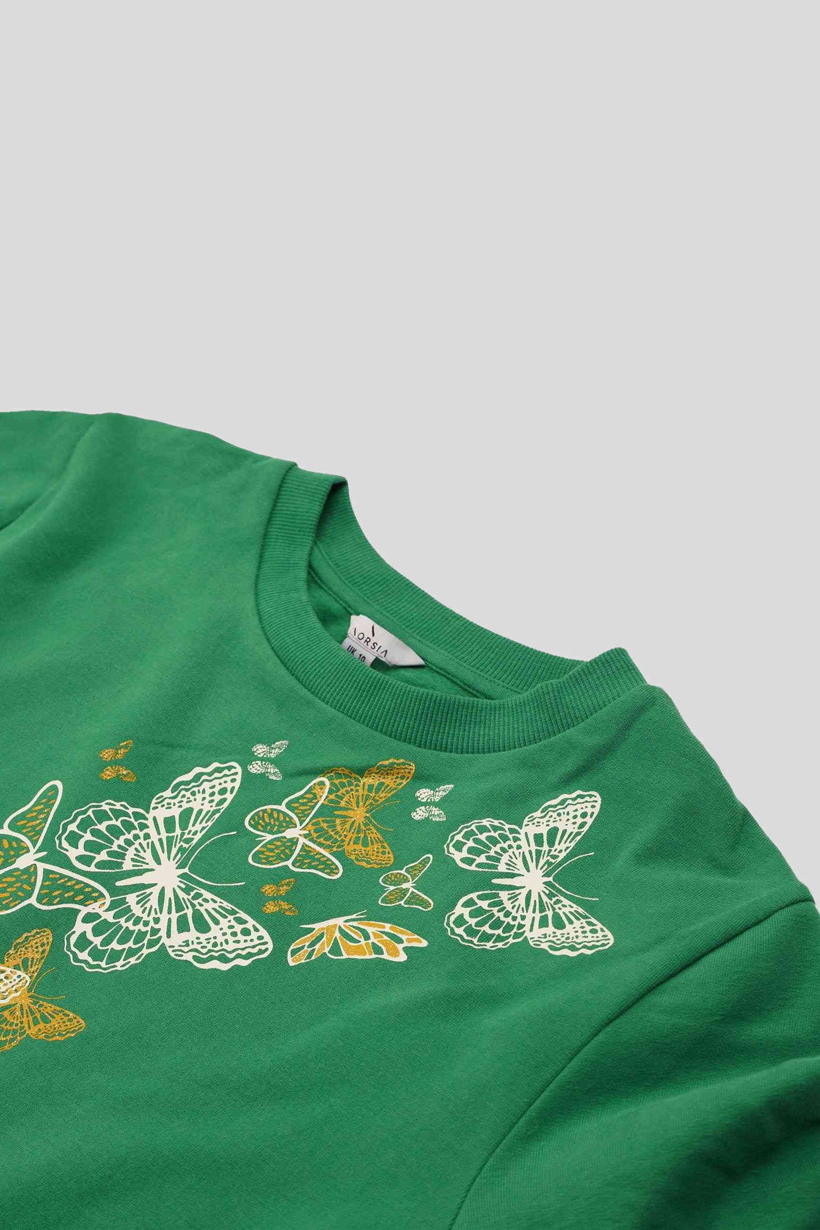 Womens Butterfly Print Sweatshirt