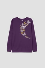 Womens Butterfly Print Sweatshirt