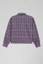 Yarn Dyed Check Cropped Jacket