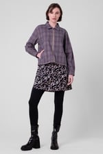 Yarn Dyed Check Cropped Jacket