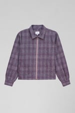 Yarn Dyed Check Cropped Jacket
