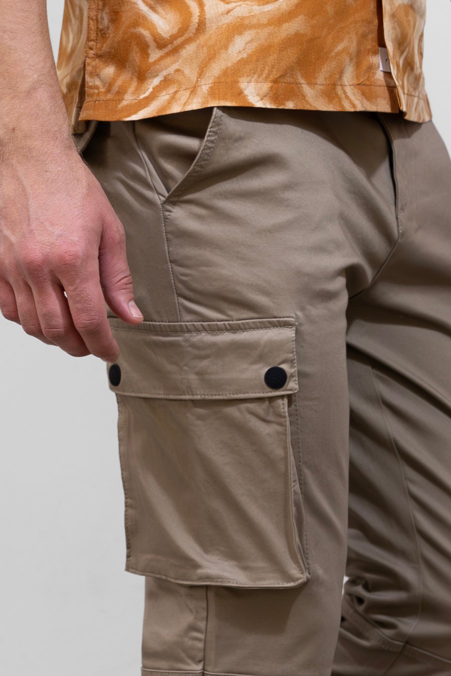 Mens Utility Cargo Long Trousers