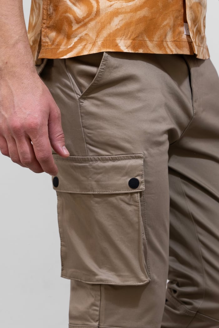 Mens Utility Cargo Long Trousers