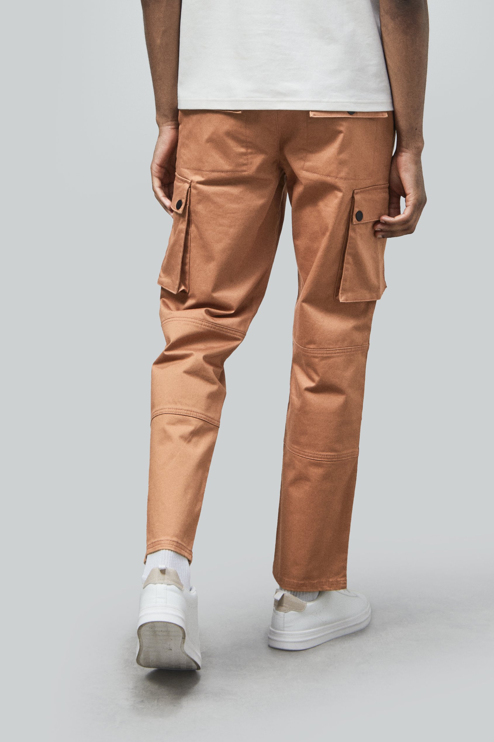 Mens Utility Cargo Long Trousers
