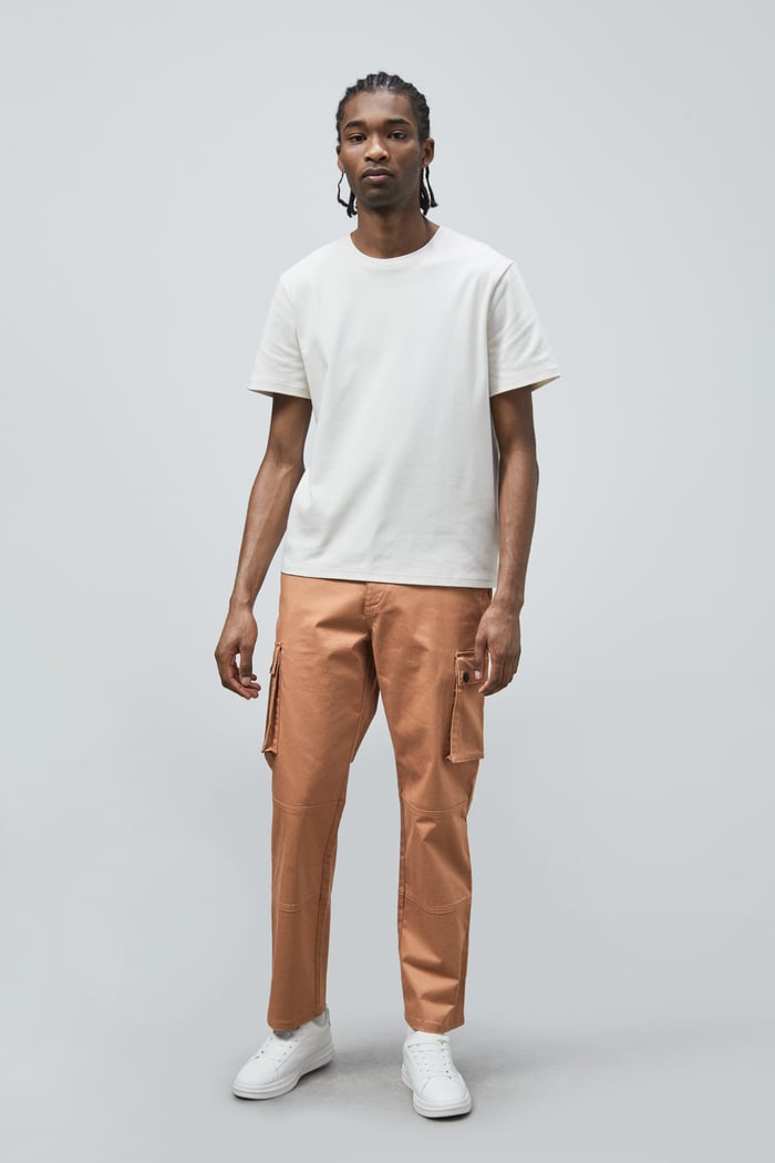 Mens Utility Cargo Long Trousers