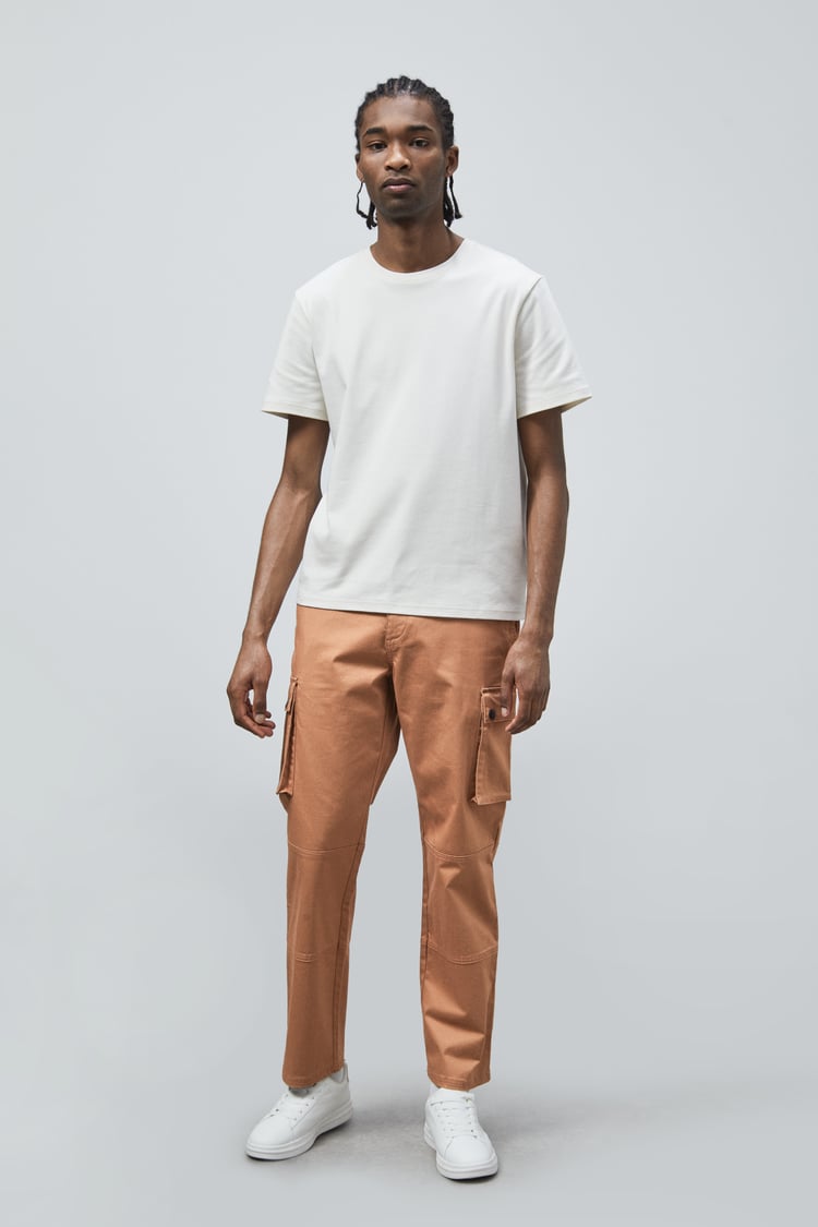 Mens Utility Cargo Long Trousers