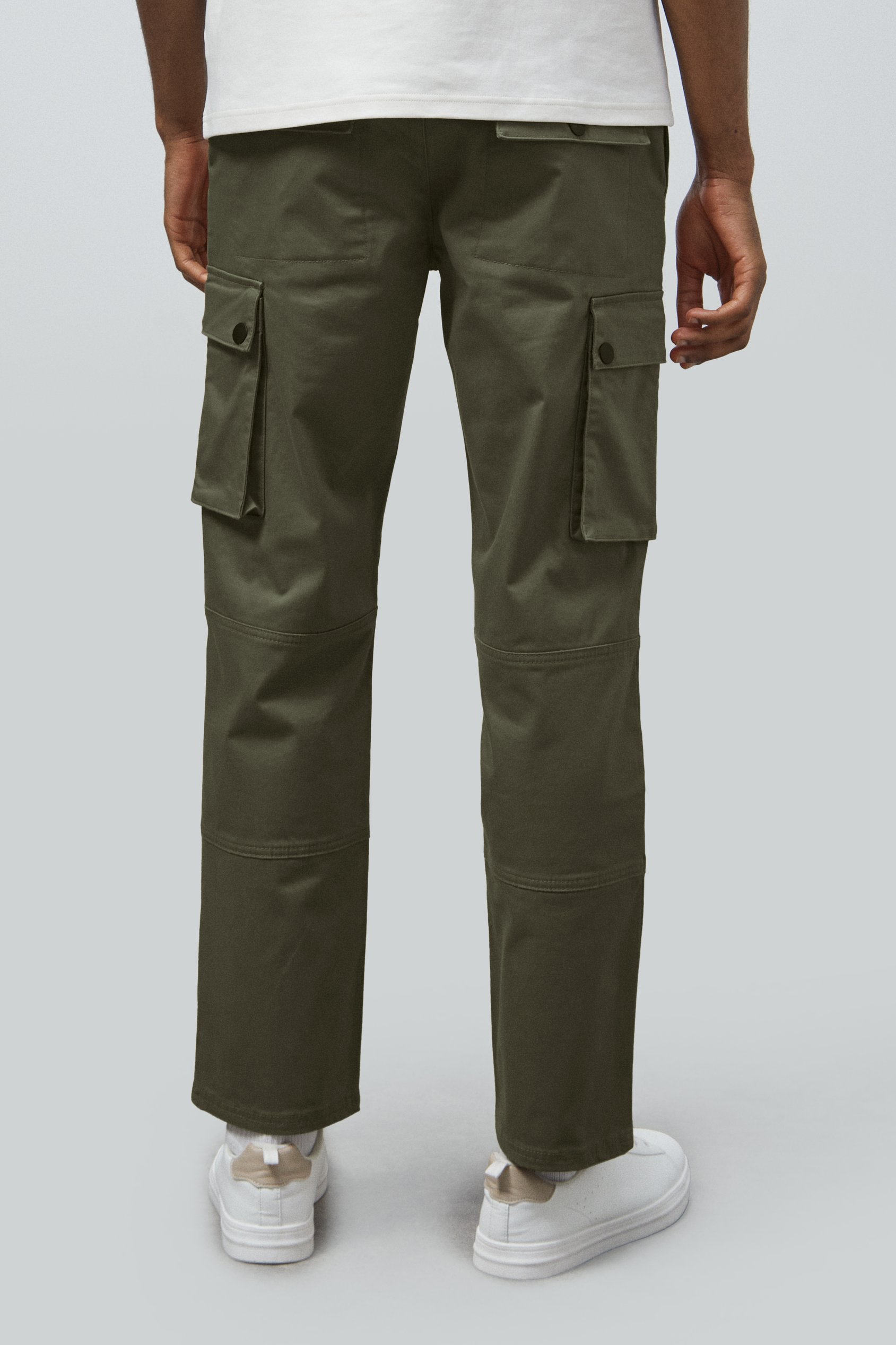 Mens Utility Cargo Long Trousers