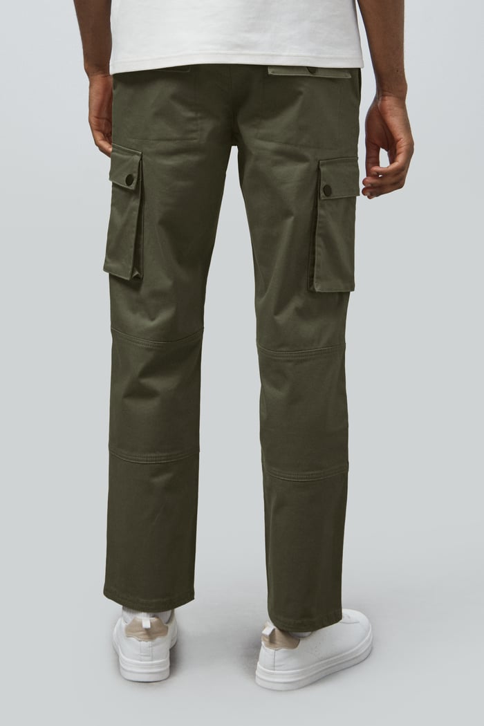 Mens Utility Cargo Long Trousers