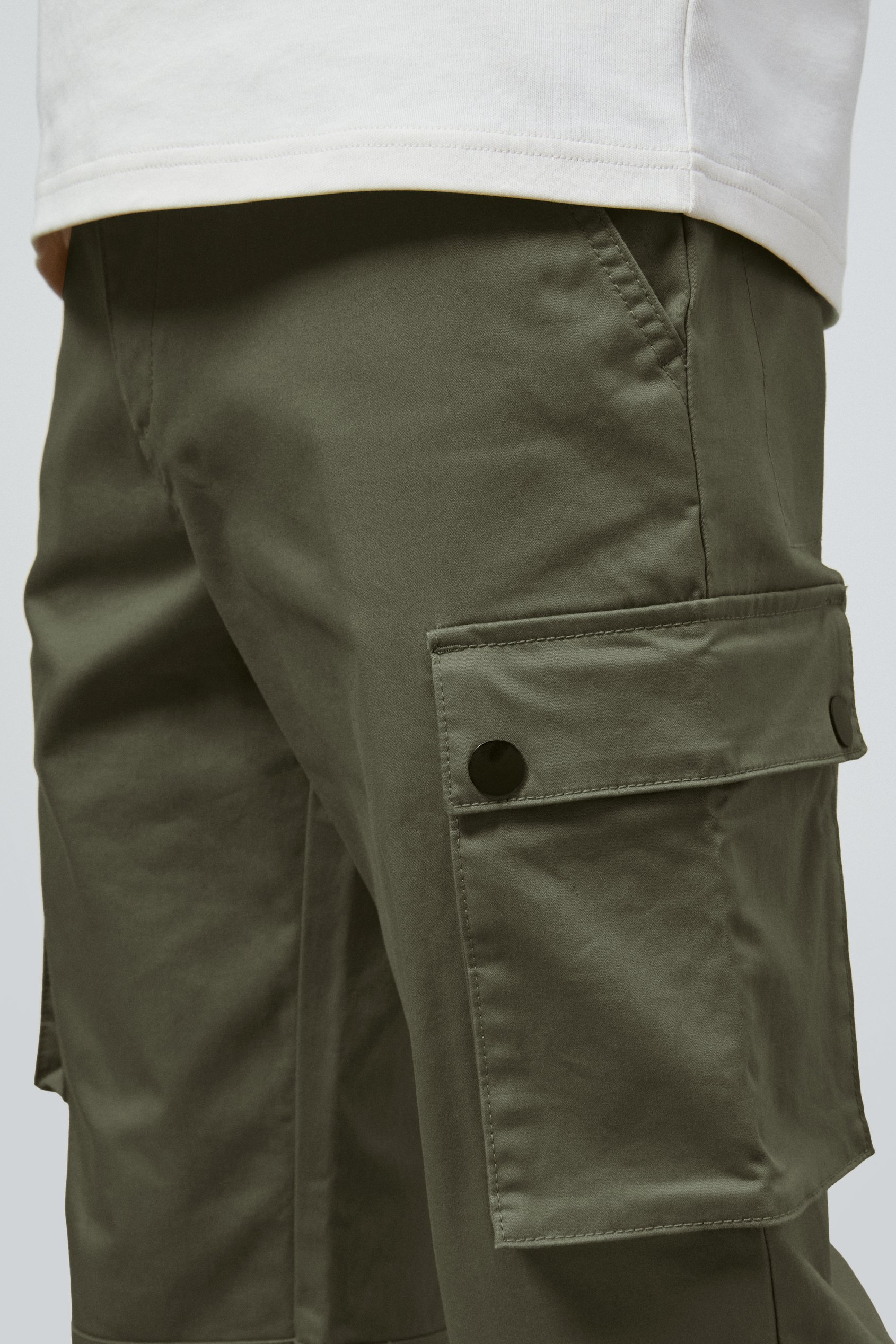 Mens Utility Cargo Long Trousers