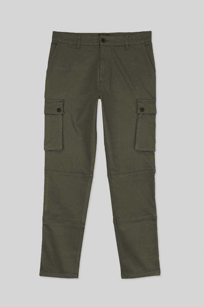 Mens Utility Cargo Long Trousers