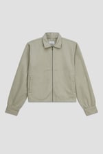 Womens Full Zip Cropped Jacket