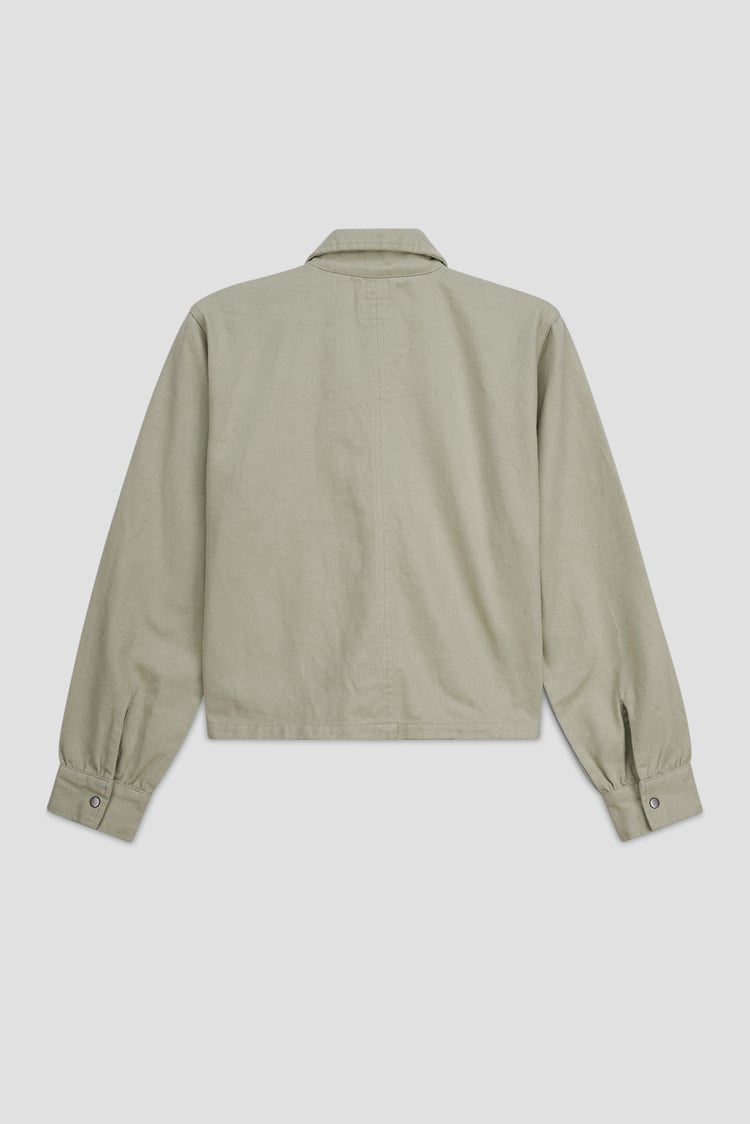 Womens Full Zip Cropped Jacket