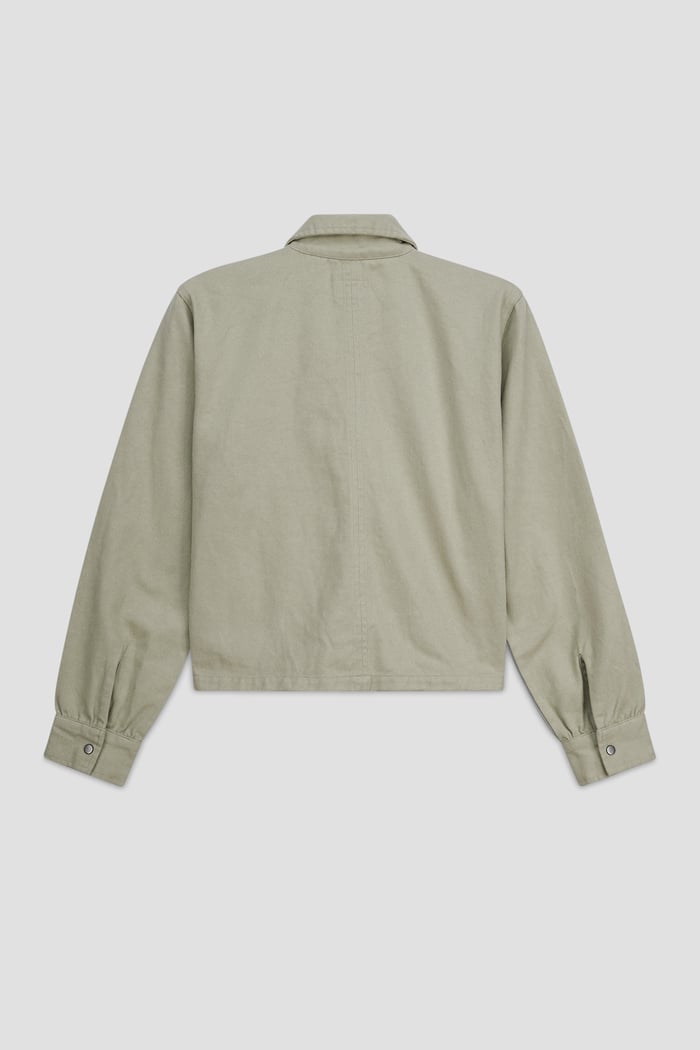 Womens Full Zip Cropped Jacket