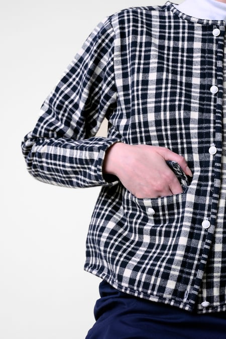 Womens Multicoloured Cropped Button Up Jacket