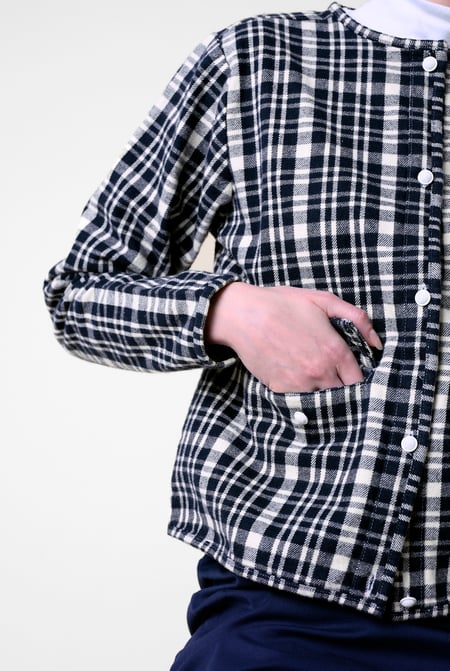 Womens Multicoloured Cropped Button Up Jacket