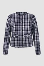 Womens Cropped Button Up Jacket