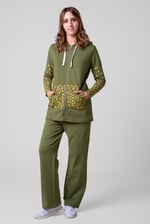 Women Longline Zip Front Hoodie