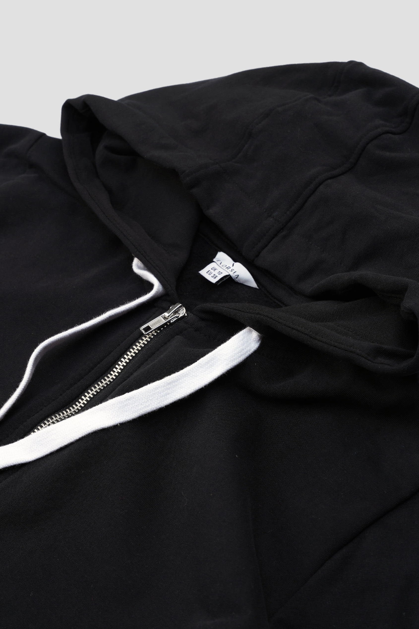 Women Longline Zip Front Hoodie
