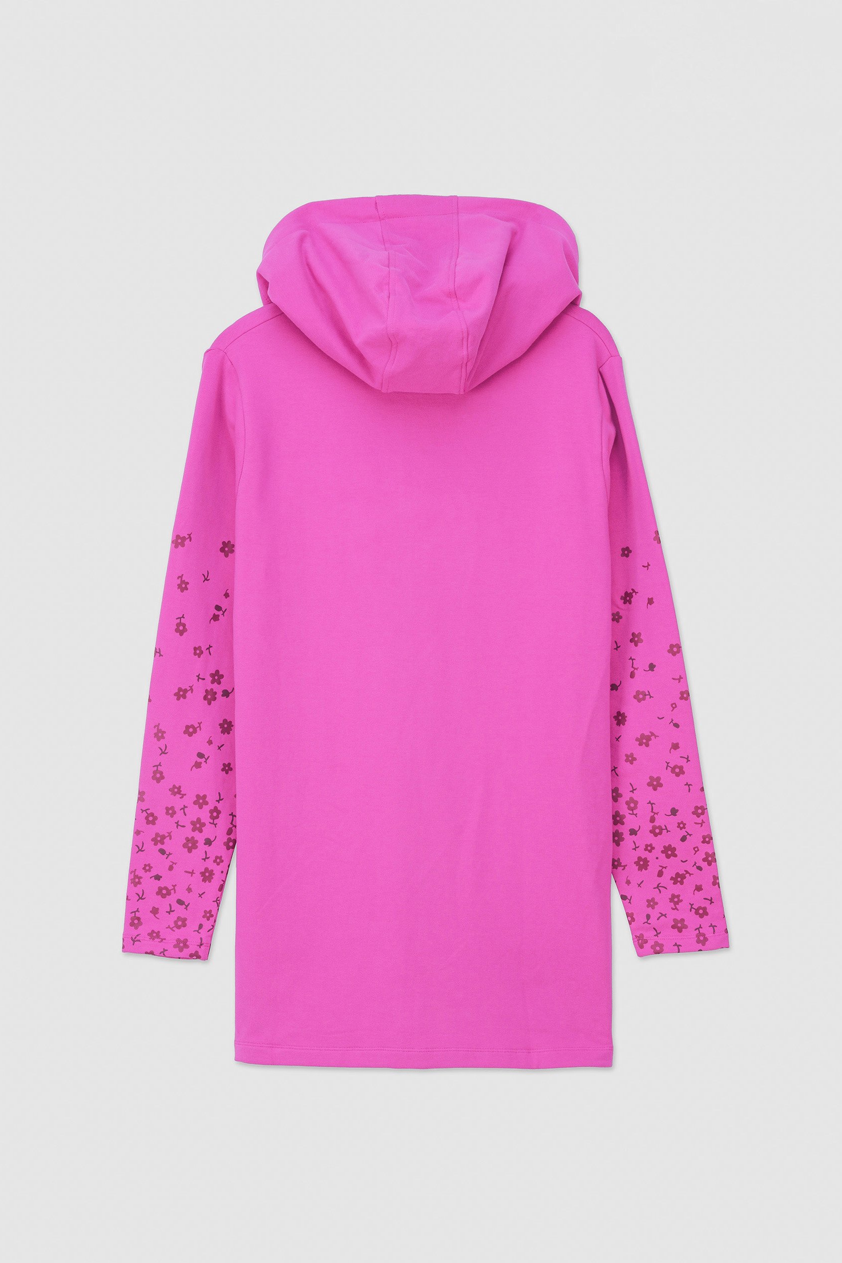 Women Longline Zip Front Hoodie