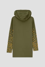 Women Longline Zip Front Hoodie