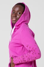 Women Longline Zip Front Hoodie