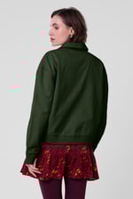 Womens Flap Pocket Button Detail Jacket