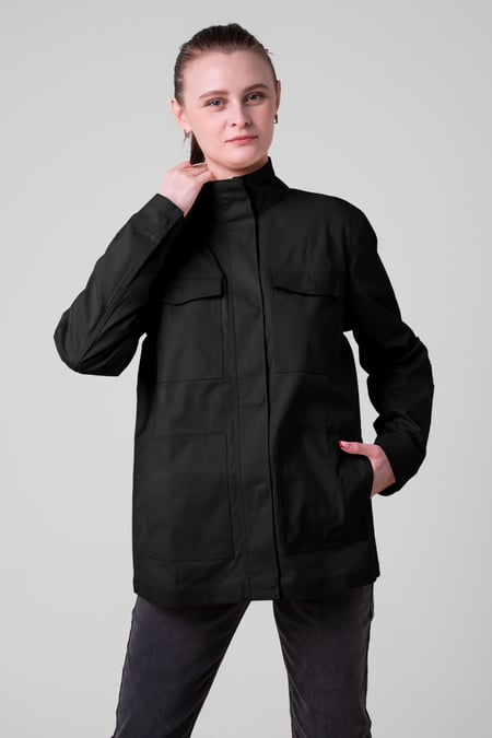 Womens Cream Oversize Traveller Jacket