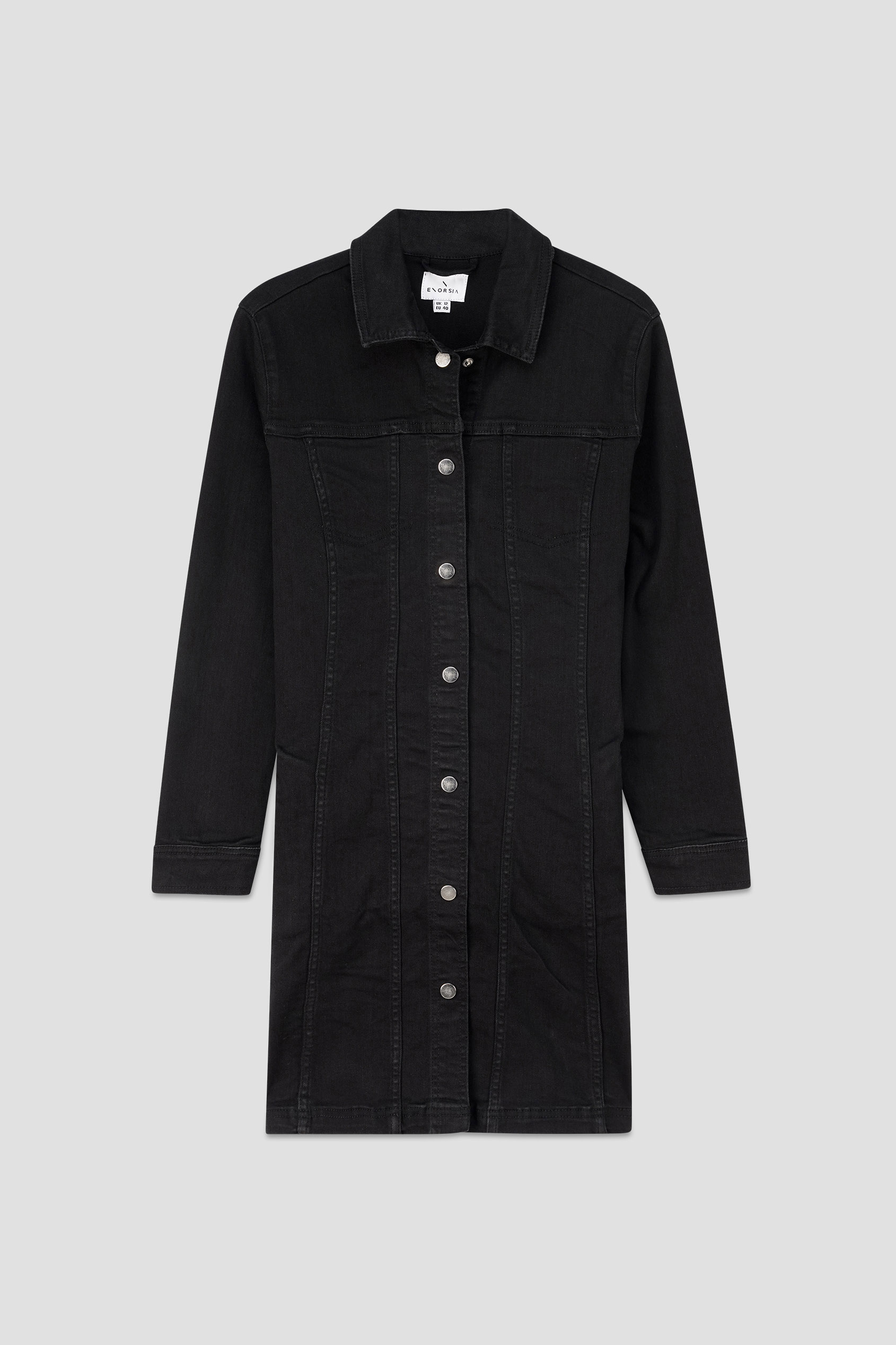 Womens Black Slim Longline Jacket